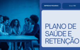 Equipe pequena reunida em torno de uma mesa, representando retenção e benefícios em empresas de pequeno porte